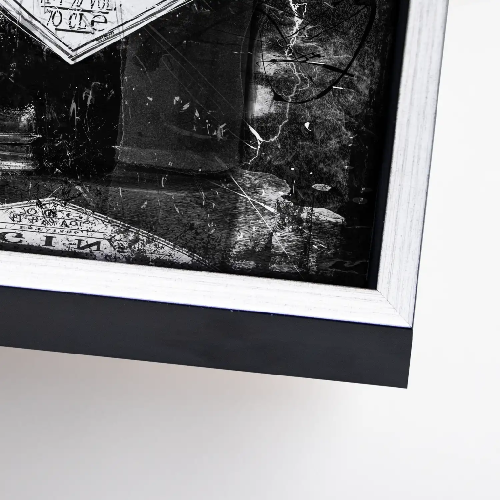 Gin Abstrakt Black Style Leinwand Bild INGALERIE