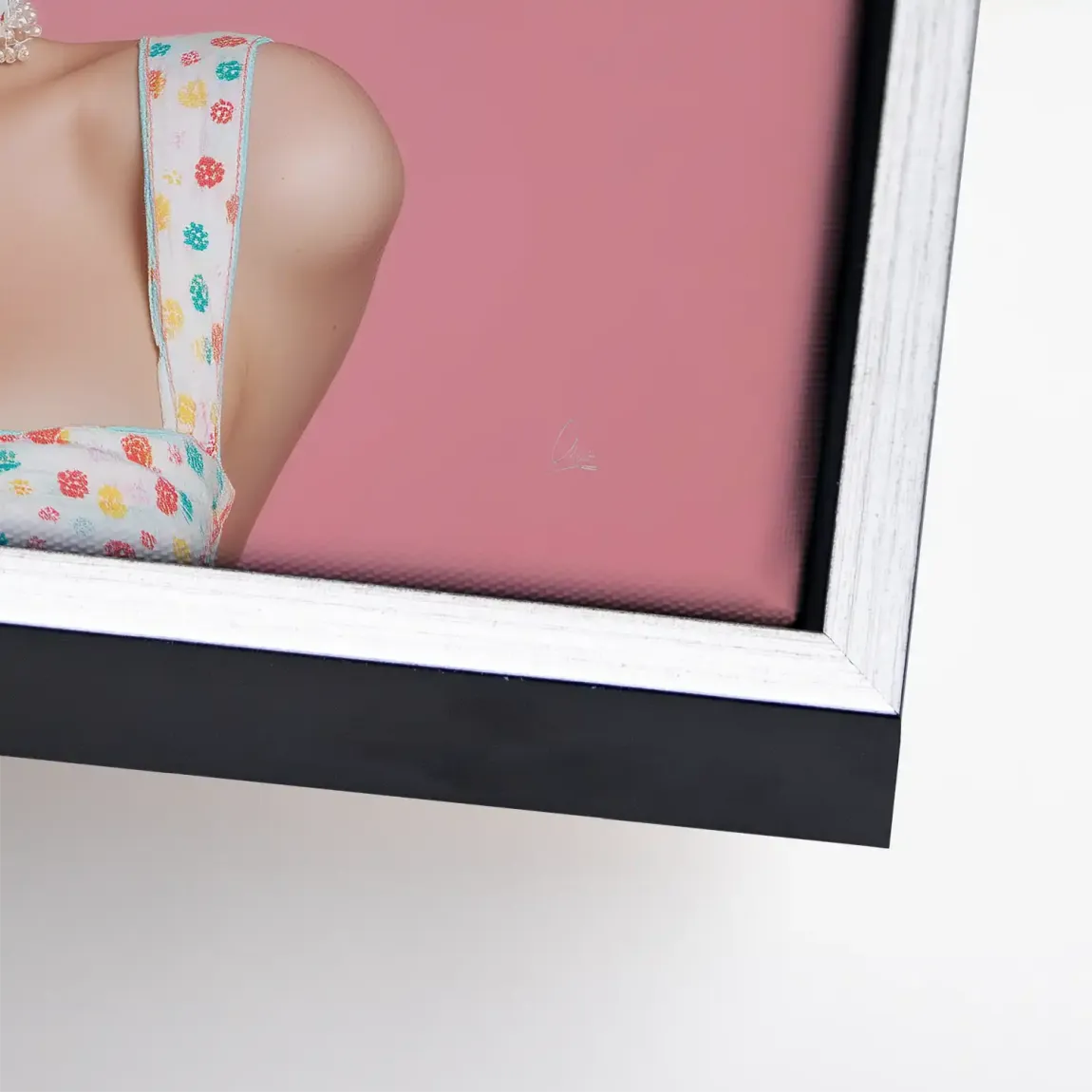 Marilyn Monroe Pink Bubble Leinwand Bild