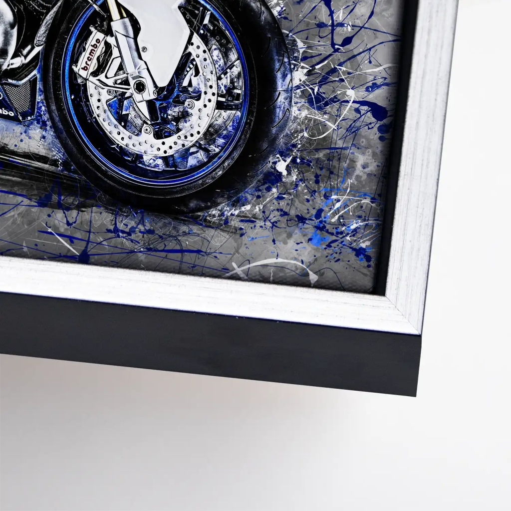 BMW HP2 Abstrakt Style Leinwand Bild INGALERIE