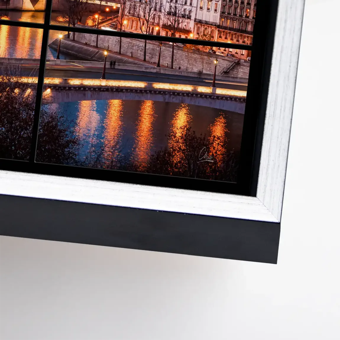 Twilight over Paris Leinwand Bild