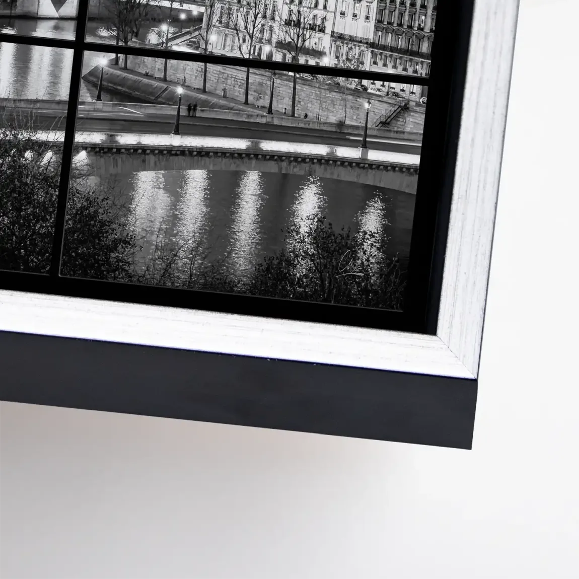 Paris Lights Noir Leinwand Bild