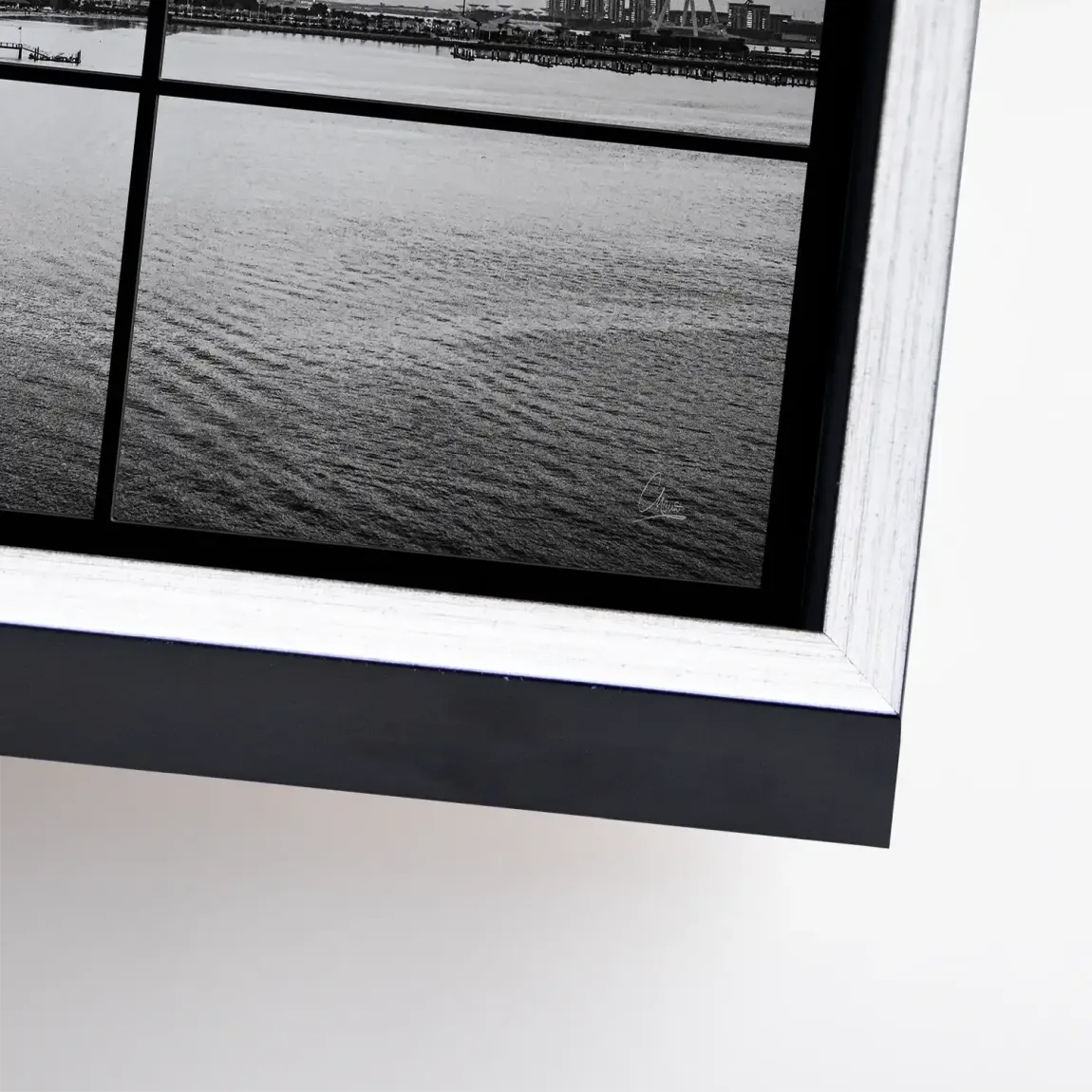 Dubai Noir Horizon Leinwand Bild