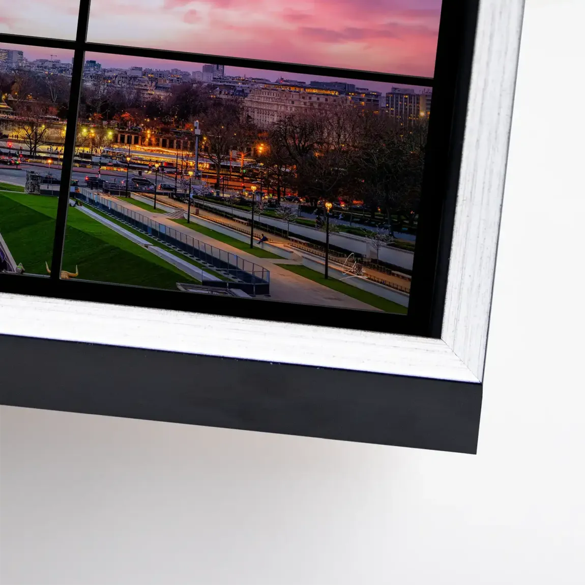 Evening Glow Paris Leinwand Bild