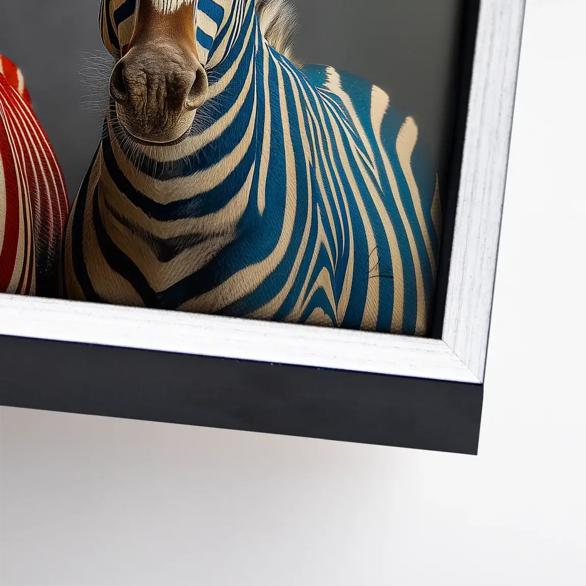 Zebra Safari Chic Leinwand Bild