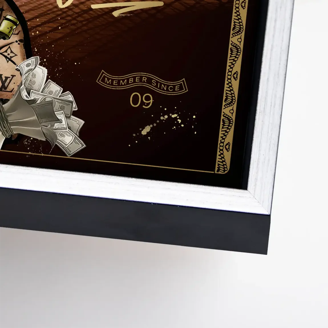 Dagobert Gold Business Leinwand Bild