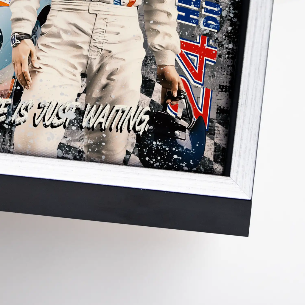 Steve Gulf Racing Leinwand Bild INGALERIE