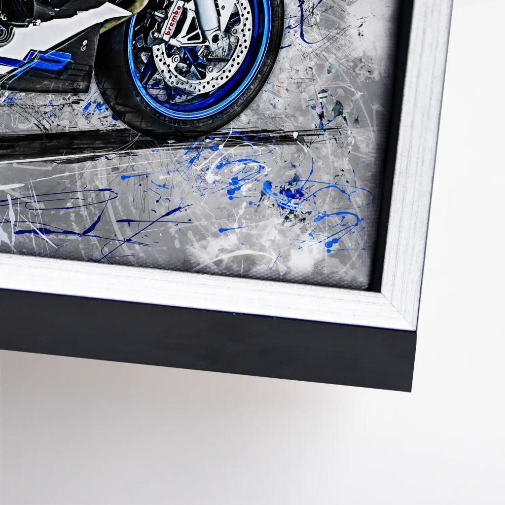 BMW HP2 Abstrakt Art Leinwand Bild INGALERIE
