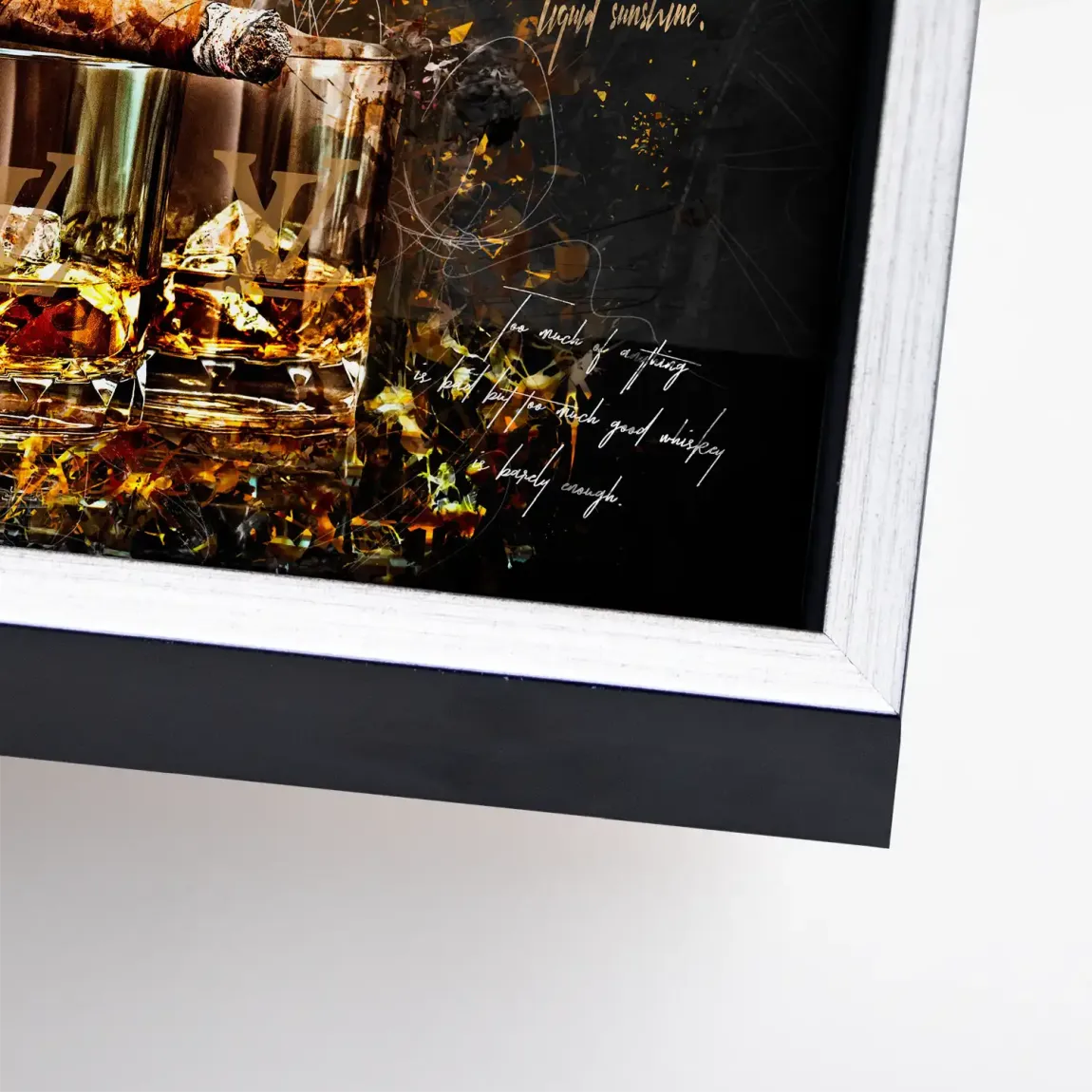 Whisky Lifestyle Art Leinwand Bild INGALERIE