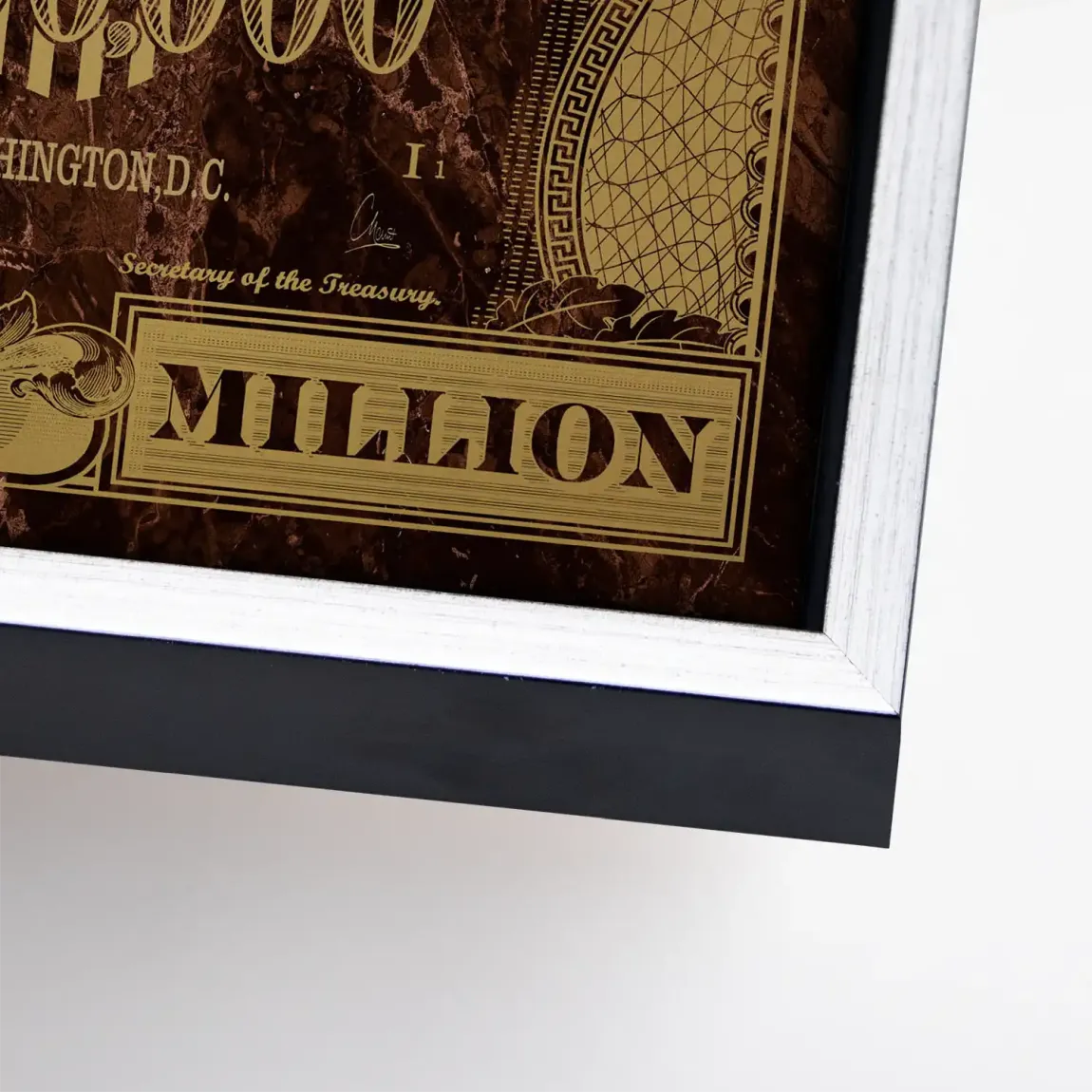 Gold Dollar George Washington Leinwand Bild