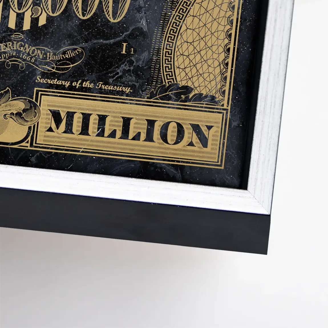 Dagobert Totenkopf Dollar Leinwand Bild INGALERIE