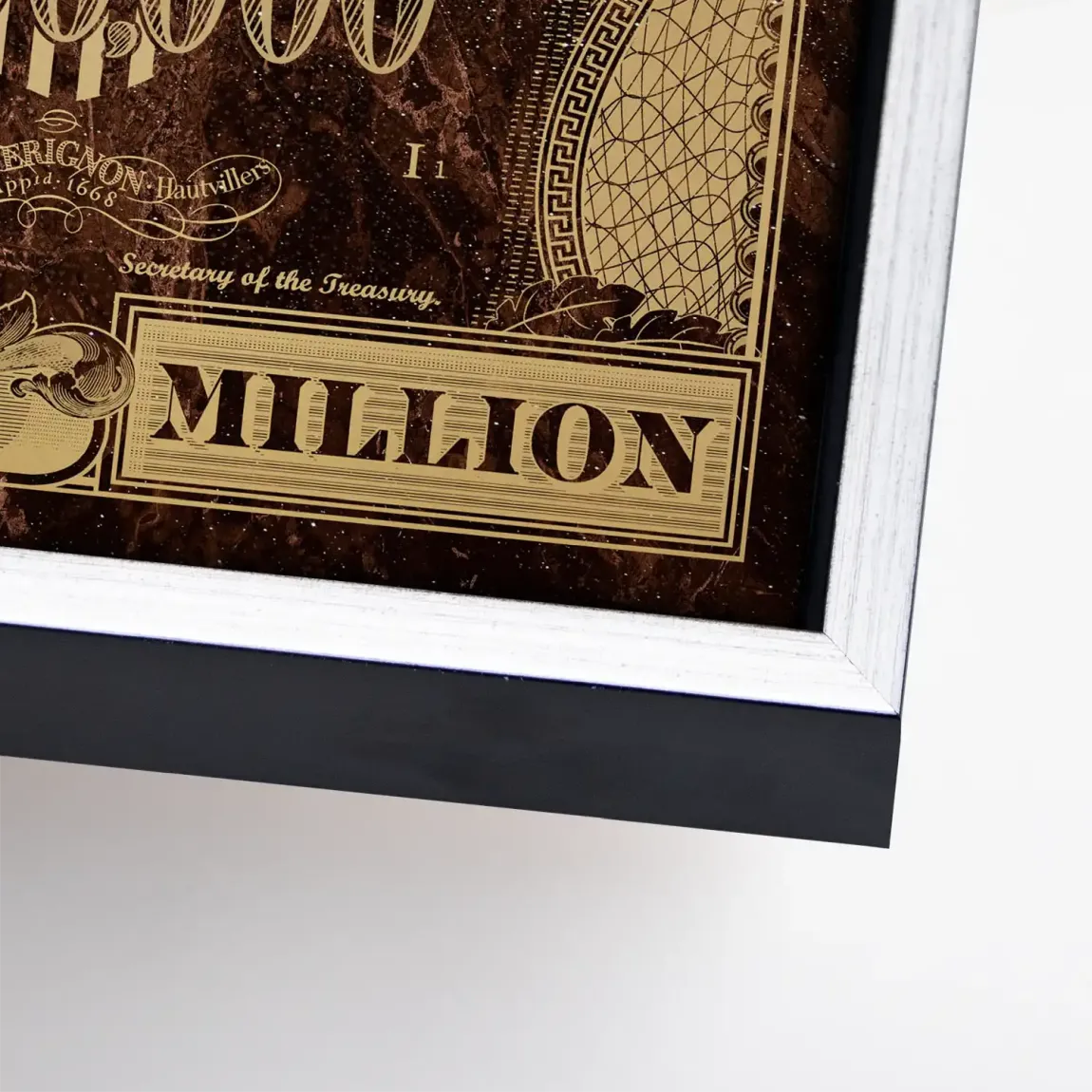 Dagobert Totenkopf Retro Dollar Leinwand Bild INGALERIE