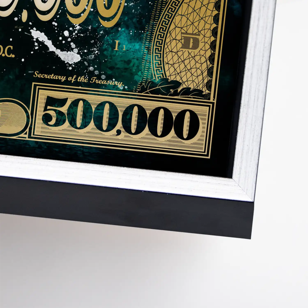 Dagobert Green Scrooge Dollar Leinwand Bild INGALERIE