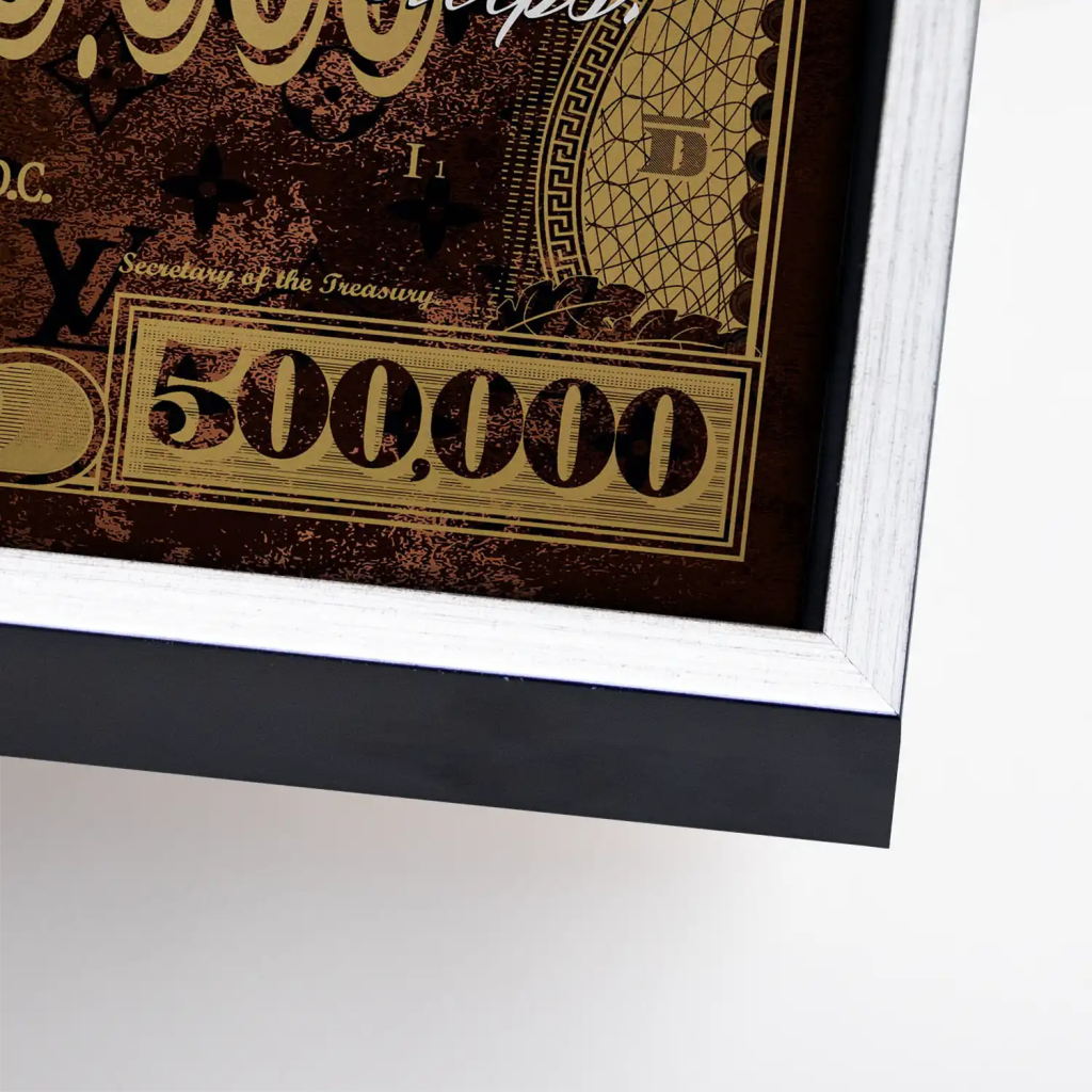 Dagobert Money Never Gold Dollar Leinwand Bild INGALERIE