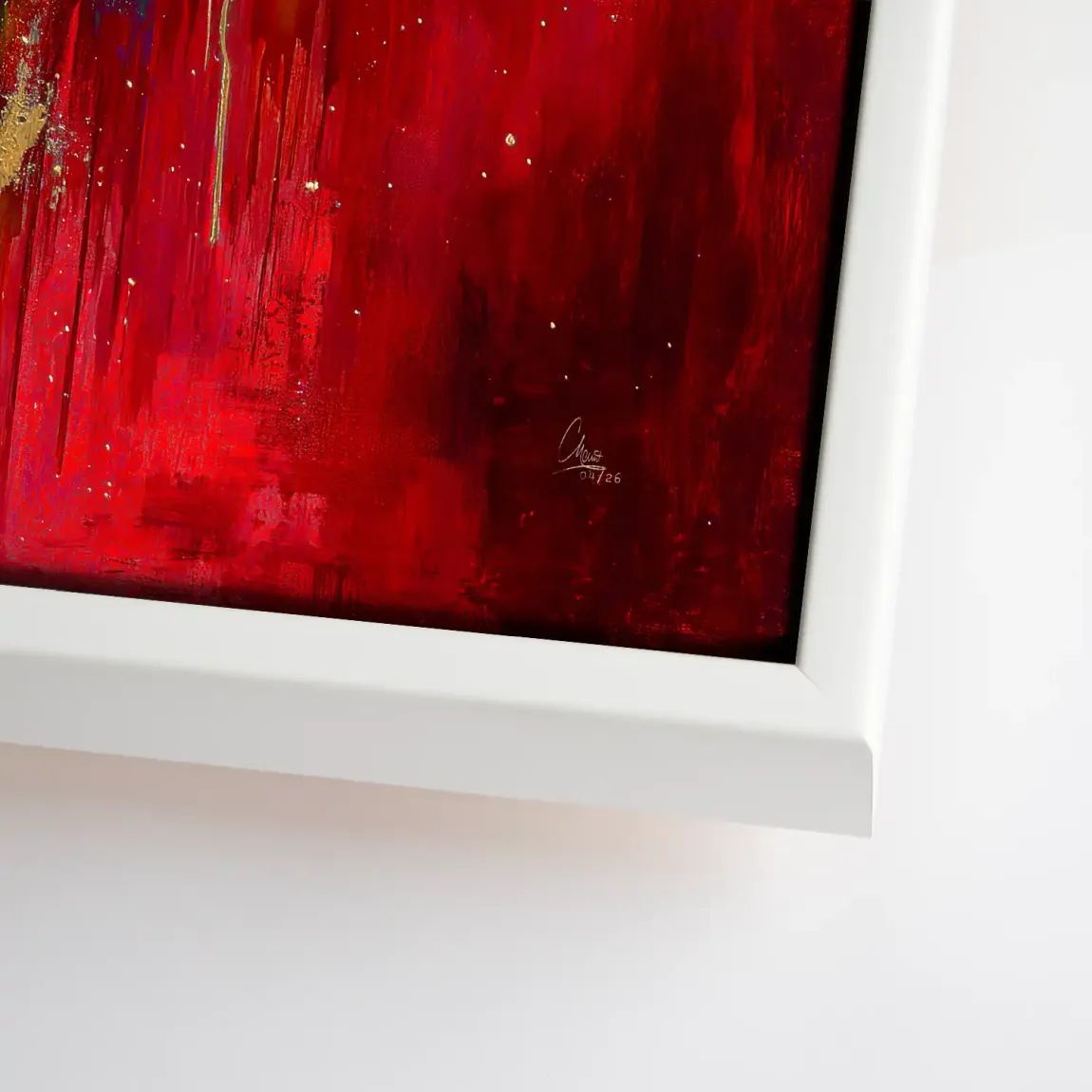 Roter Elefant Leinwand Bild