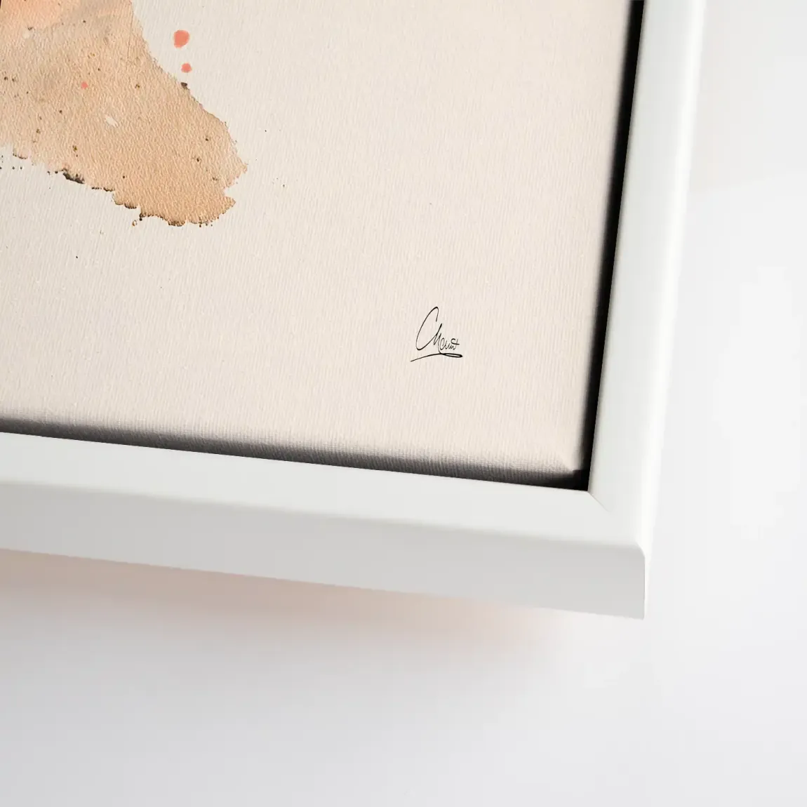 Amber Flow Leinwand Bild