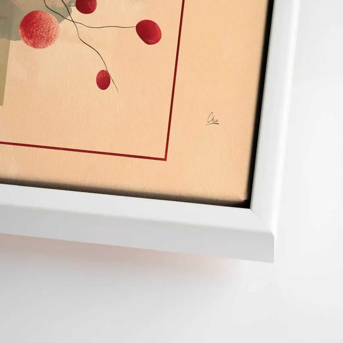 Scarlet Bloom Leinwand Bild