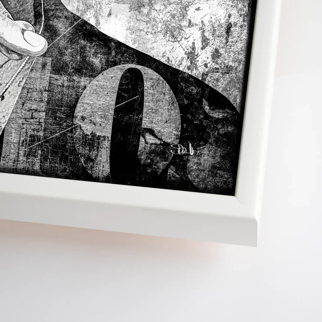 David Bowie Abstrakt Luxury Dark Style Leinwand Bild INGALERIE