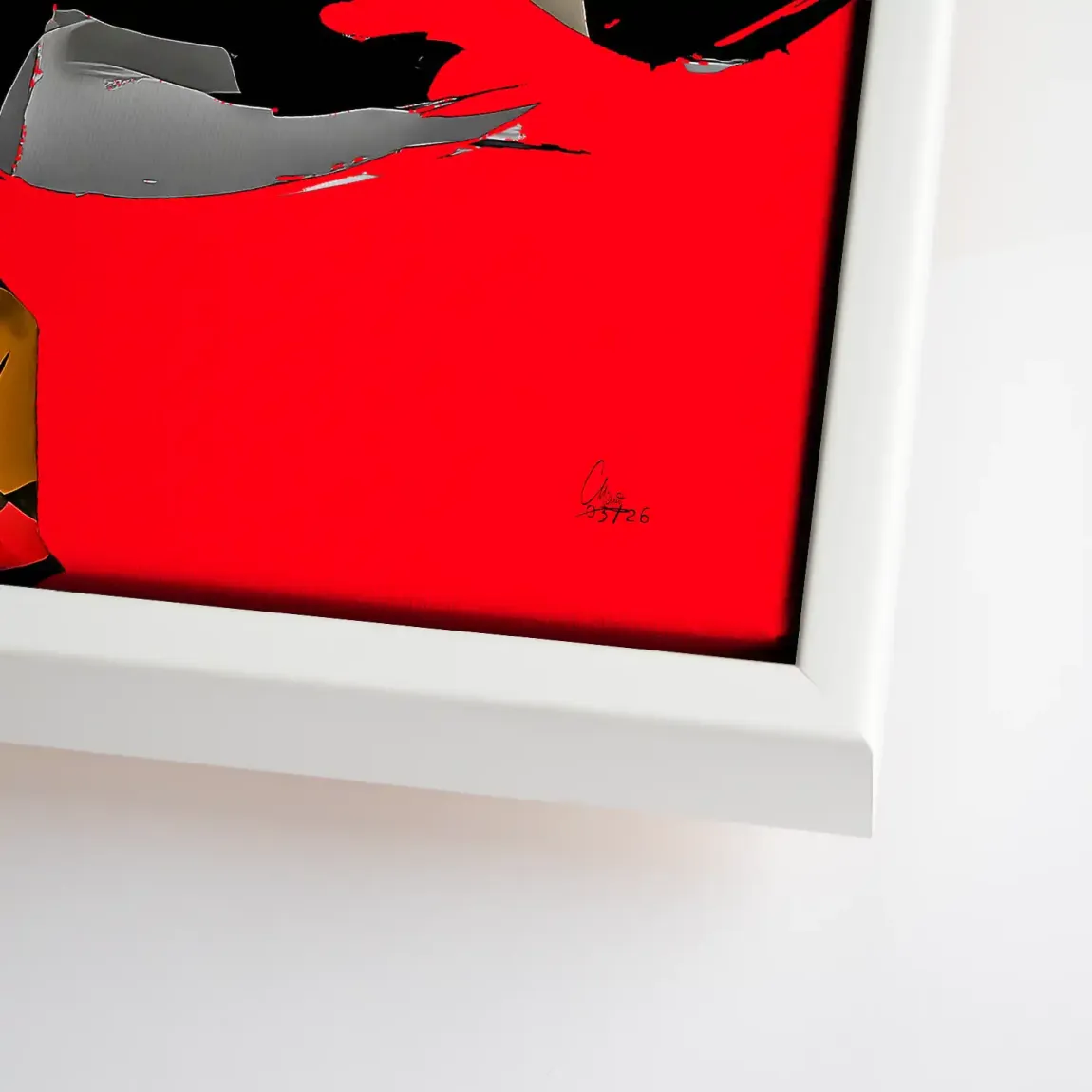 Rouge Abstrakt Leinwand Bild