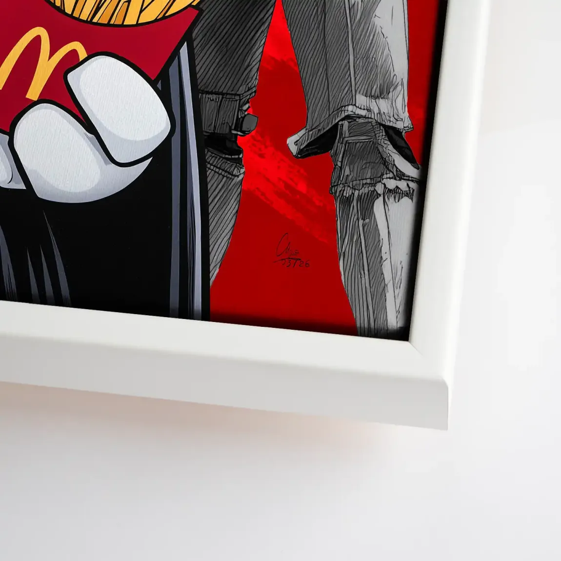 Micky Maus Vader Leinwand Bild