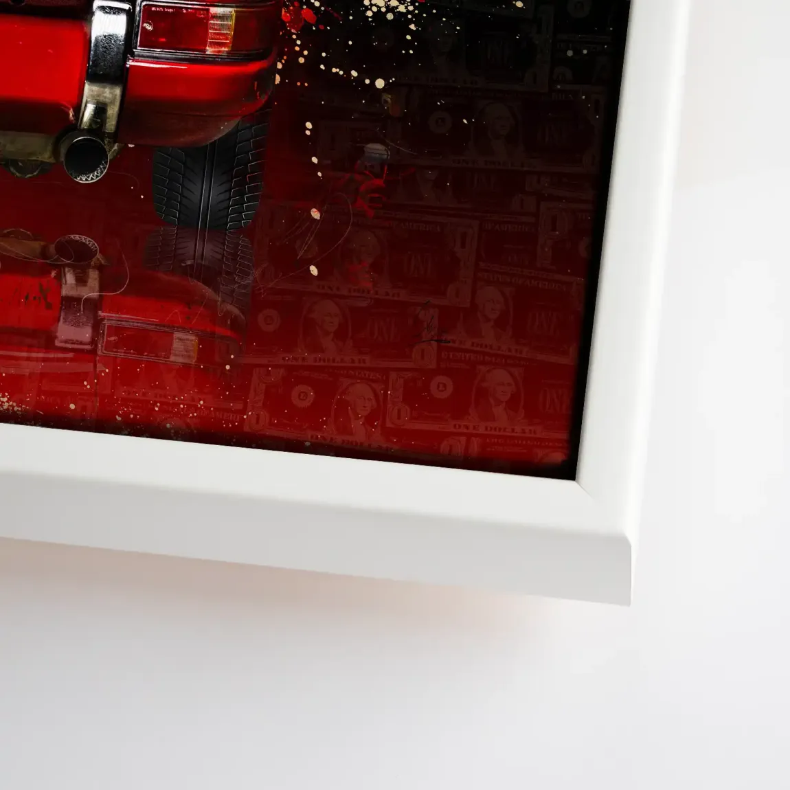 Red Elegance Porsche 911 Leinwand Bild - INGALERIE | Dein Onlineshop für moderne Wandbilder