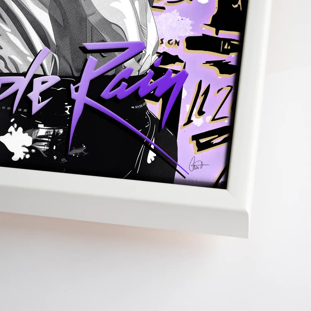 Purple Rain Leinwand Bild INGALERIE