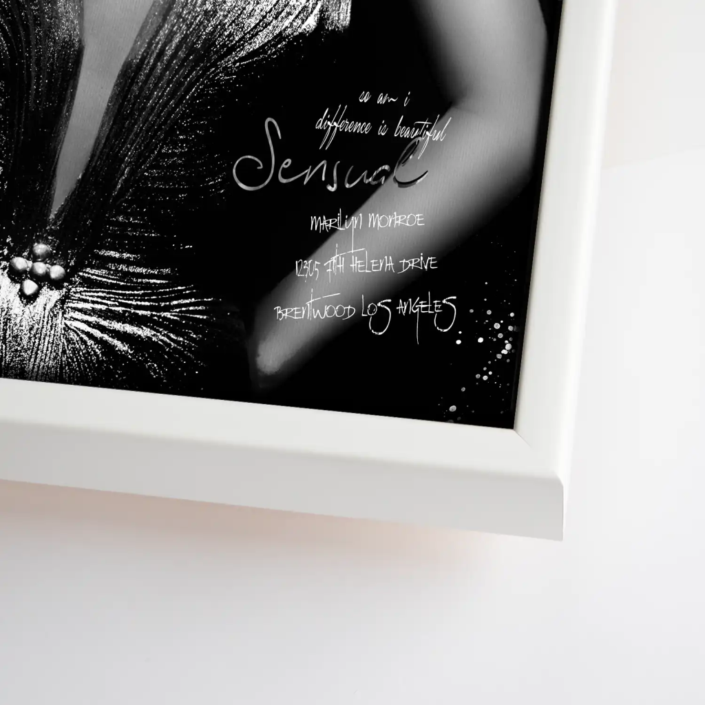 Marilyn Monroe Black Vogue Leinwand Bild INGALERIE