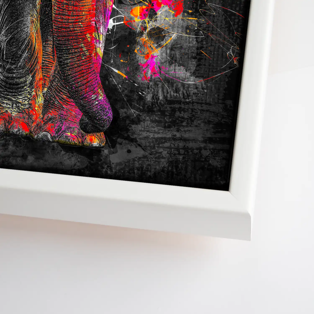 Elefant Abstrakt Style Leinwand Bild INGALERIE