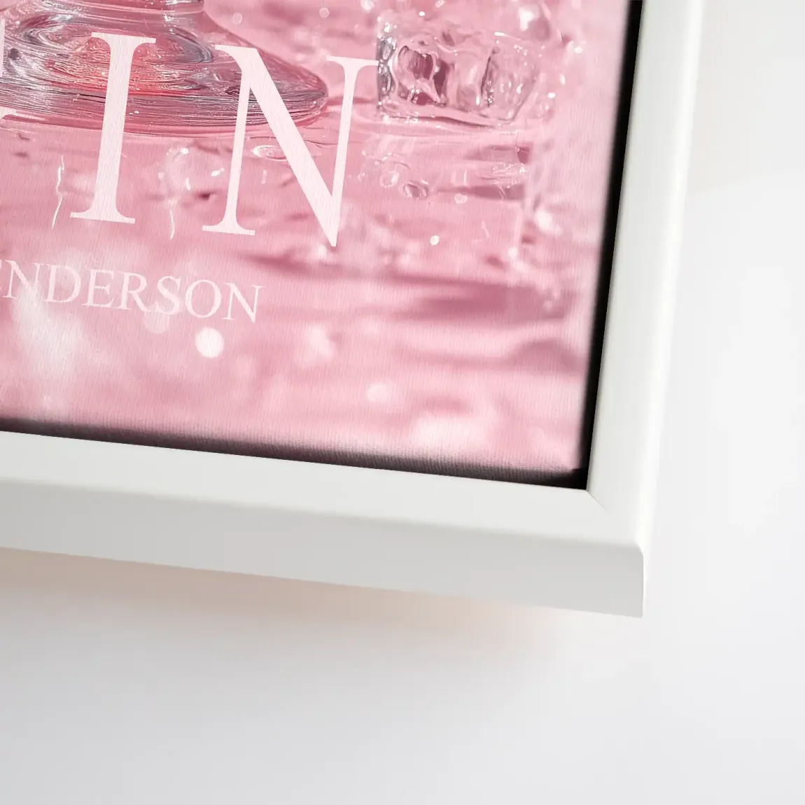 Gin Rosé Leinwand Bild