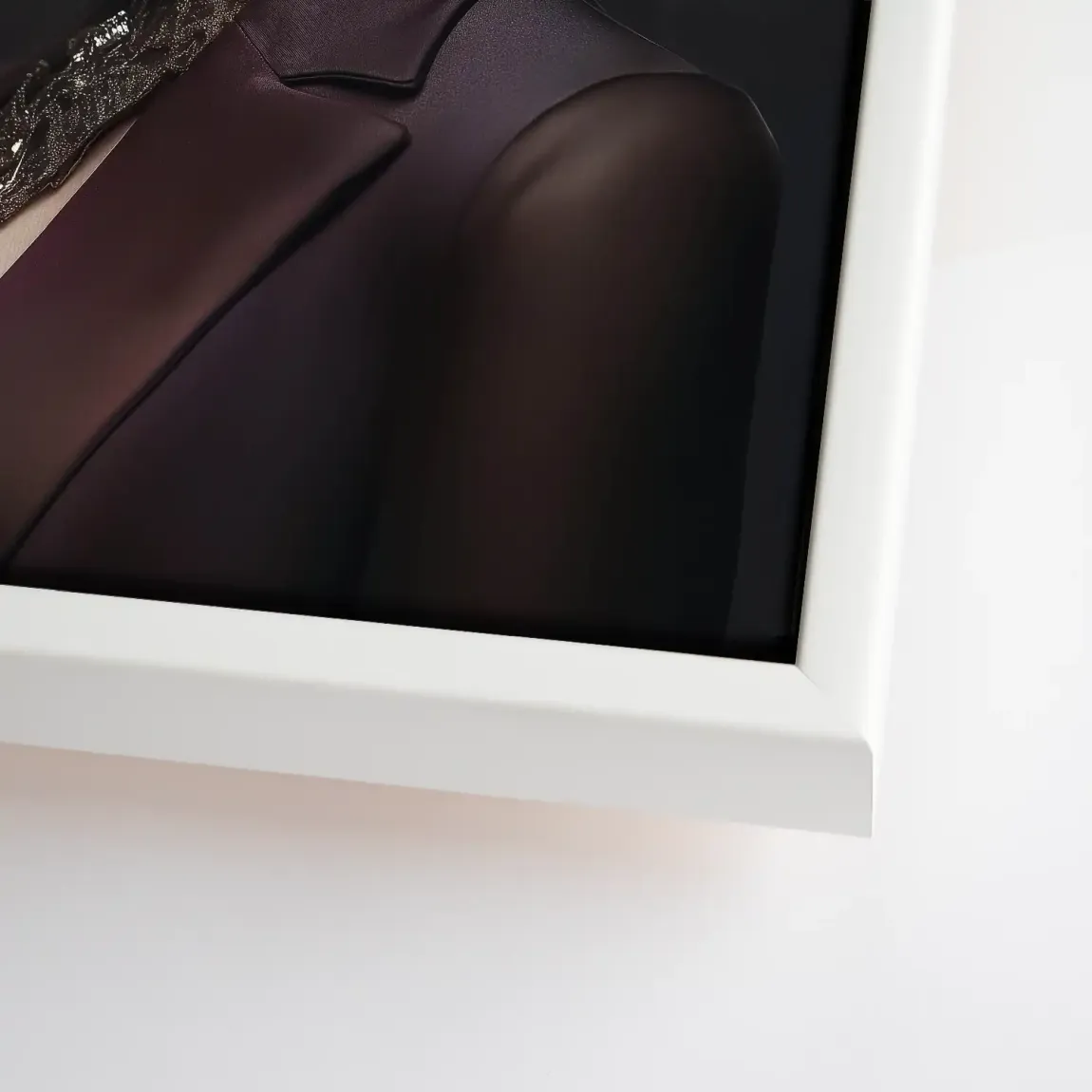 Elegante Lady mit Totenkopf-Make-up Leinwand Bild INGALERIE