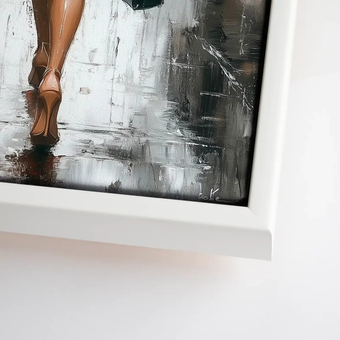 Walk in the Rain Leinwand Bild