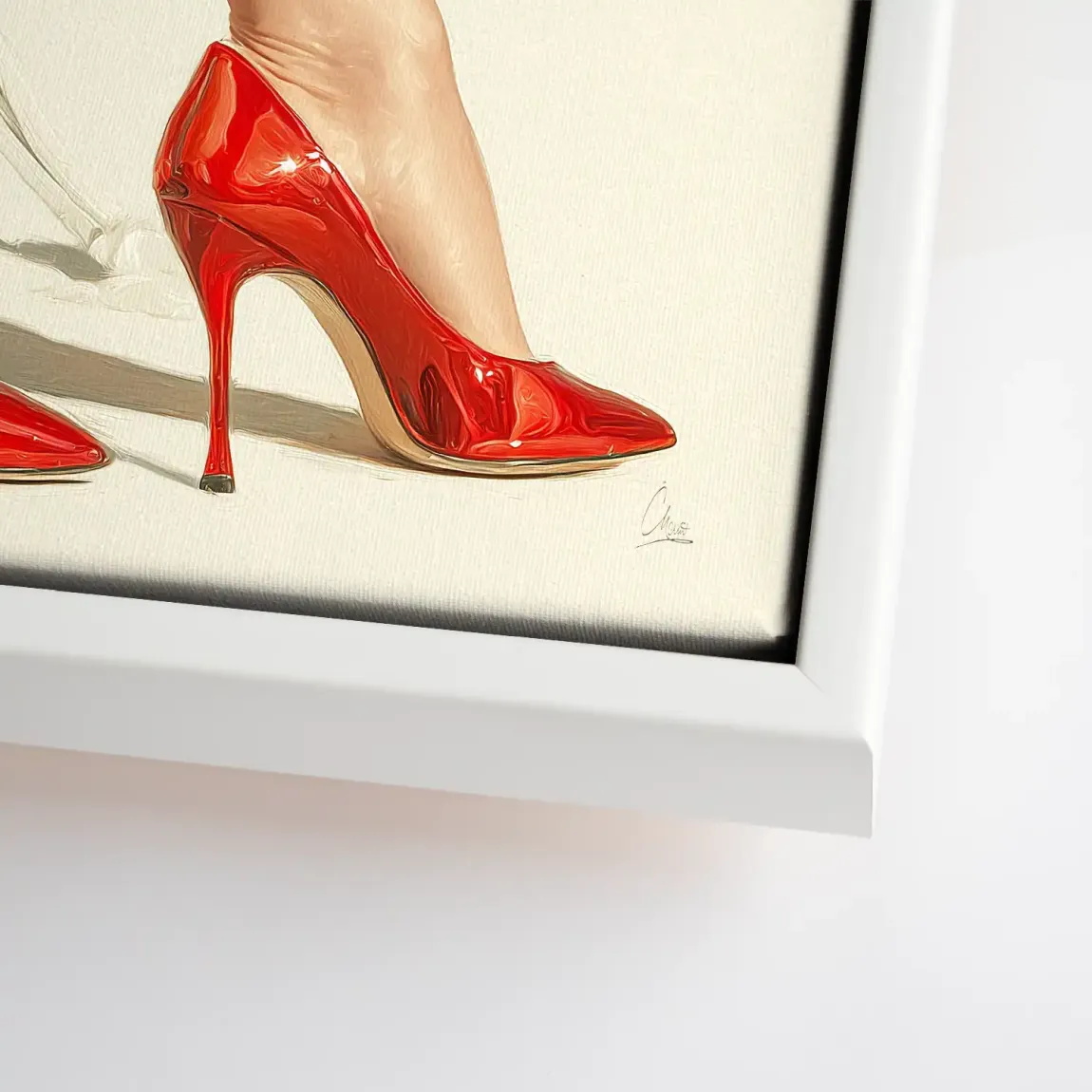 Red Heels Delight Leinwand Bild