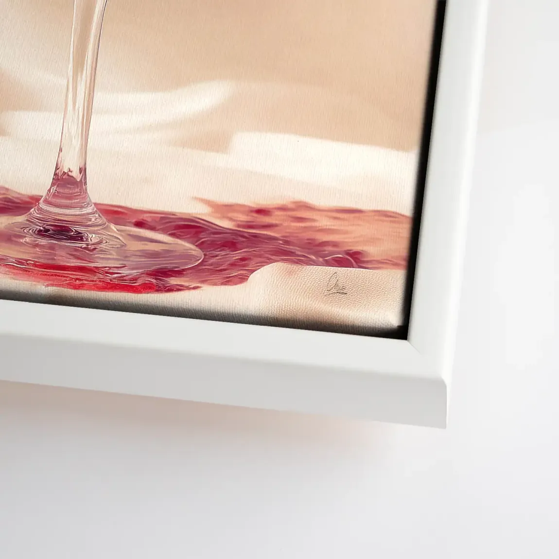 Ruby Splash Leinwand Bild