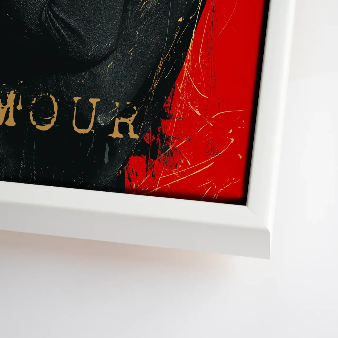 Audrey Hepburn Red Glamour Leinwand Bild