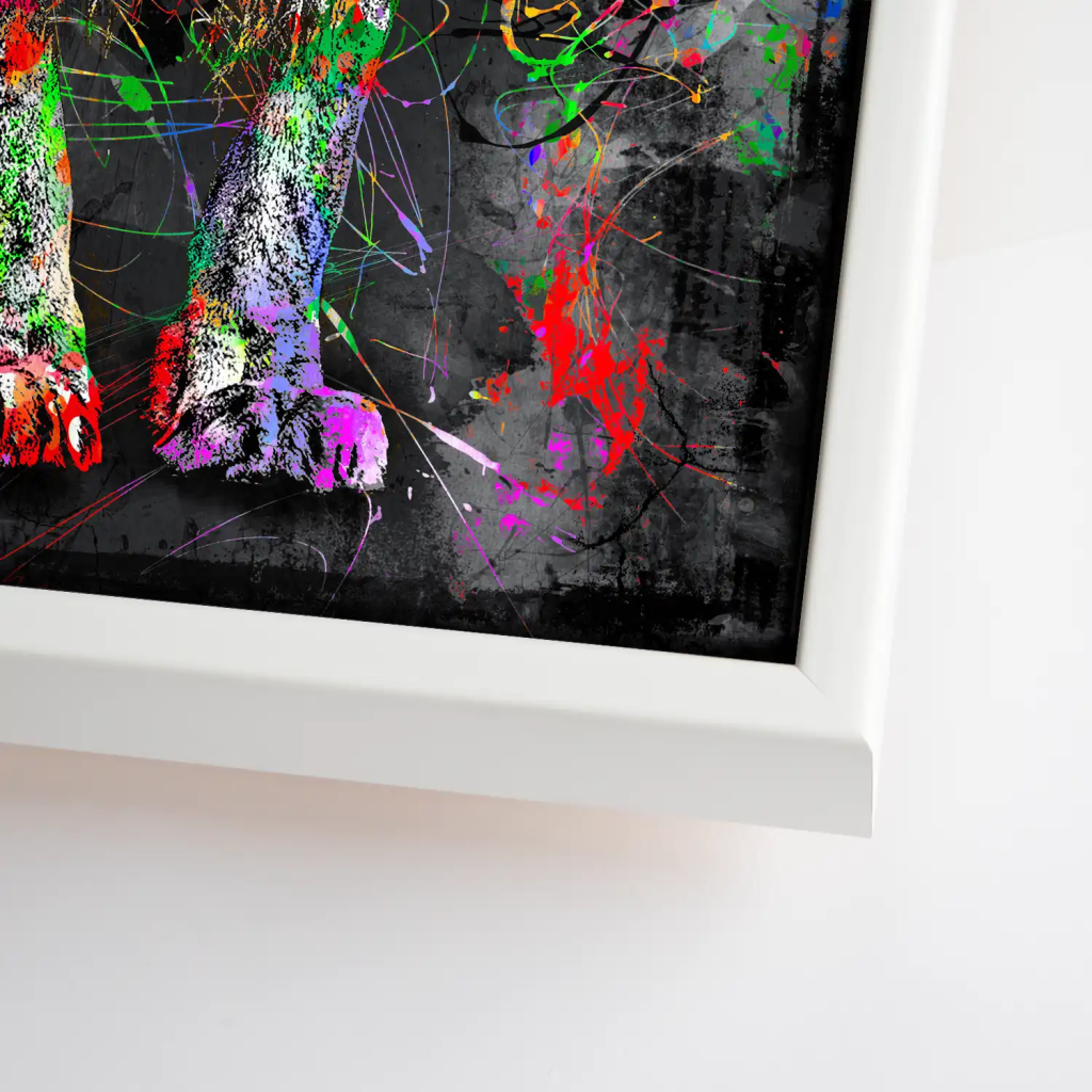 Löwe Abstrakt Leinwand Bild INGALERIE