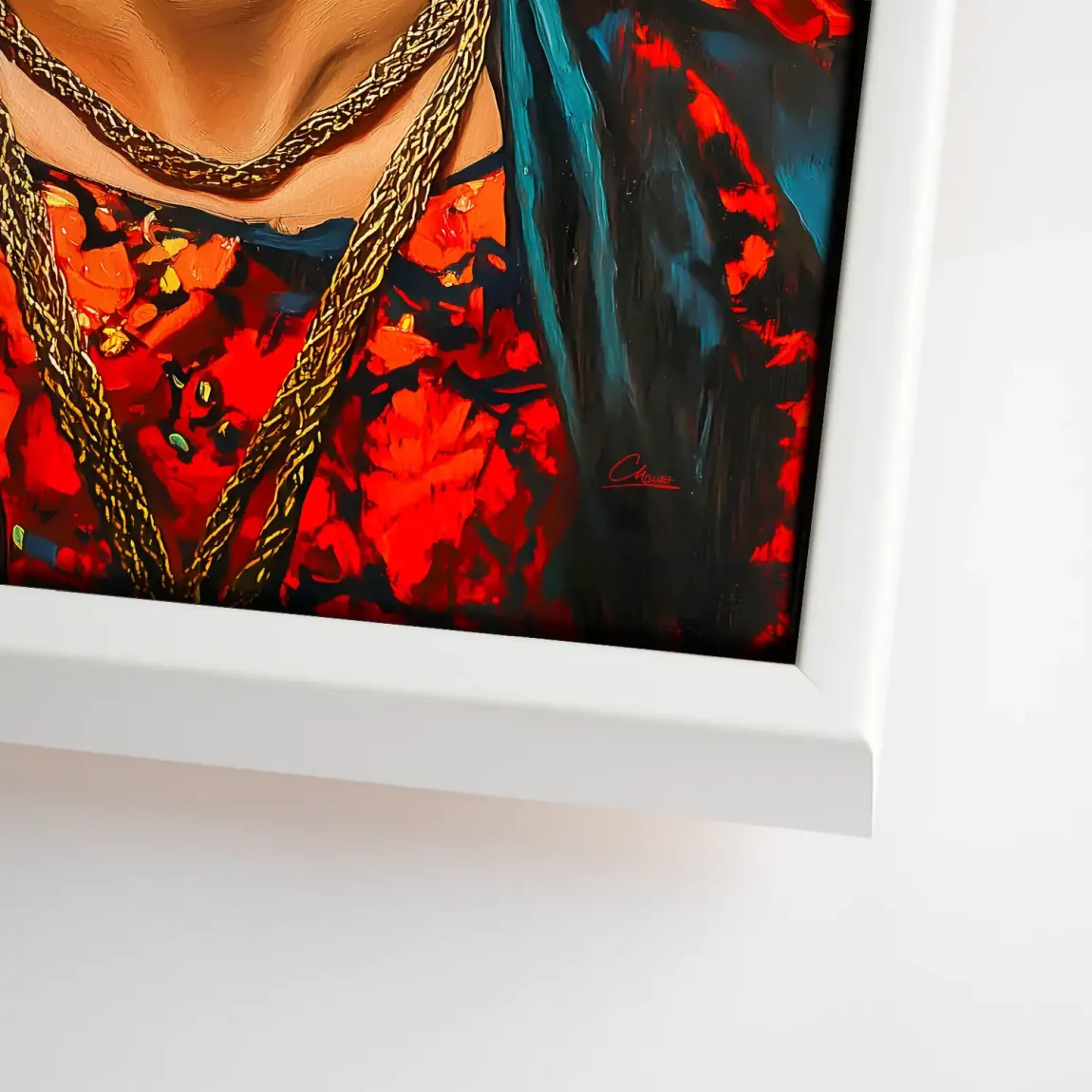 Frida Kahlo Fiery Bloom Leinwand Bild INGALERIE