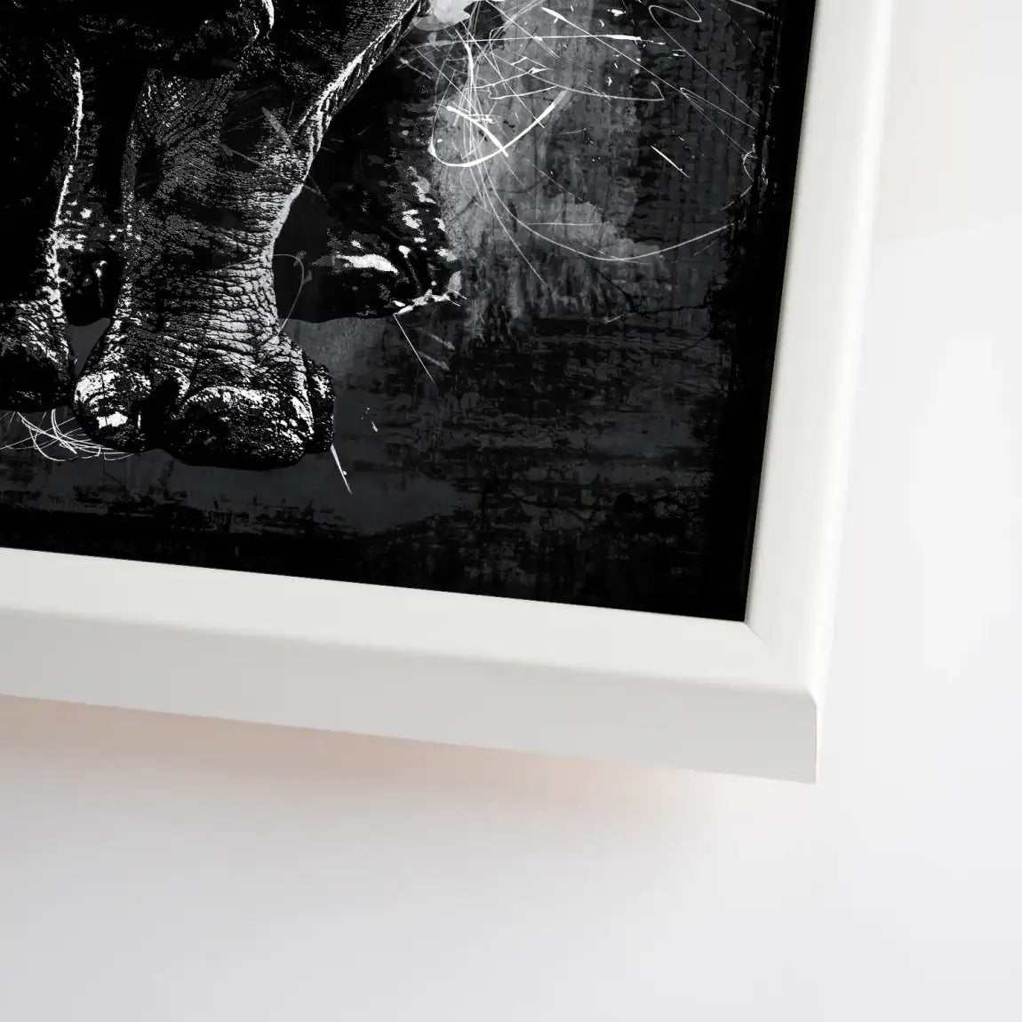Nashorn Abstrakt Leinwand Bild INGALERIE