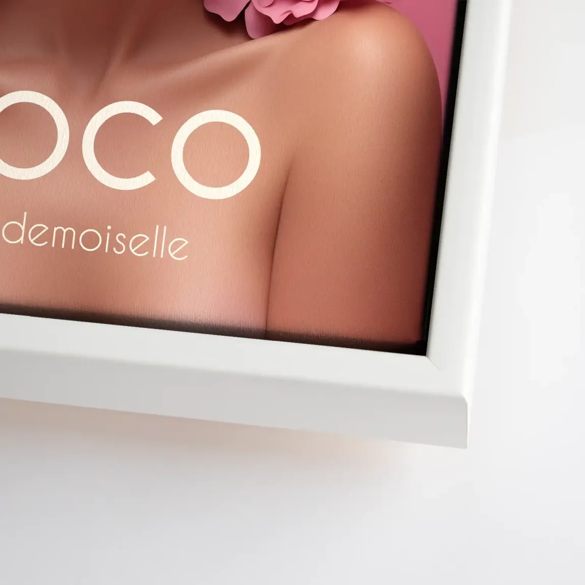 Coco Pink Elegance Leinwand Bild