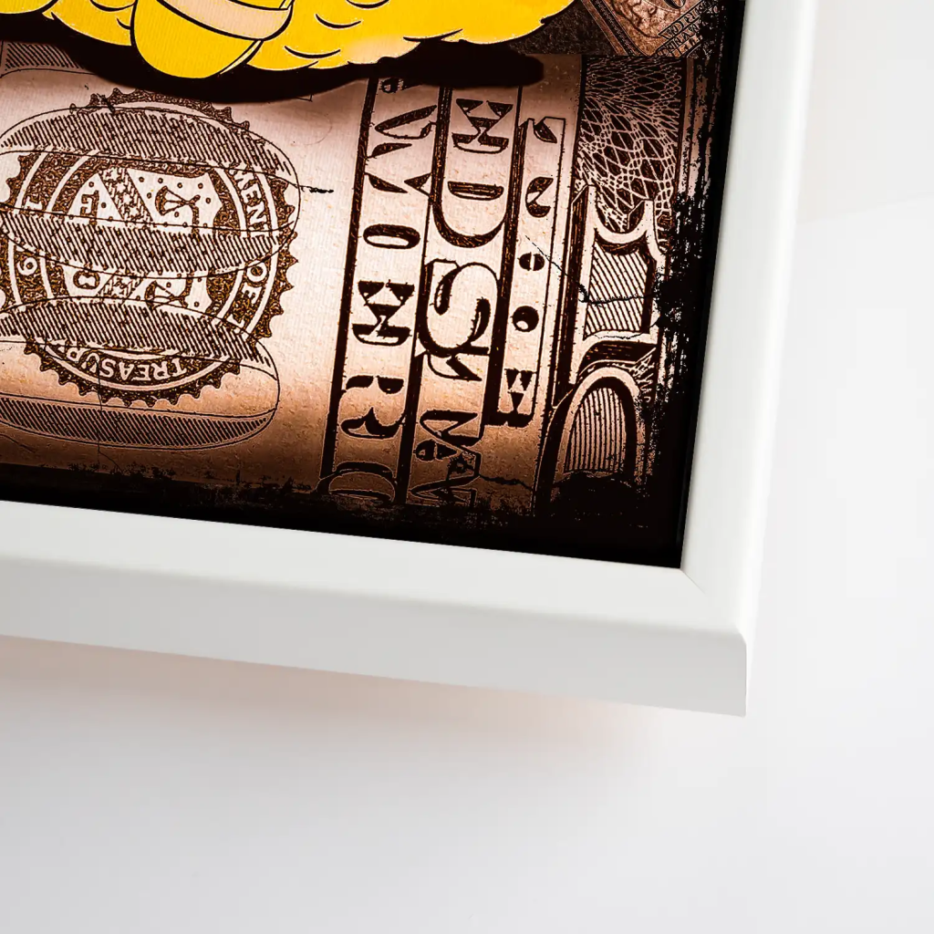 Dagobert Money Vintage Style Leinwand Bild INGALERIE
