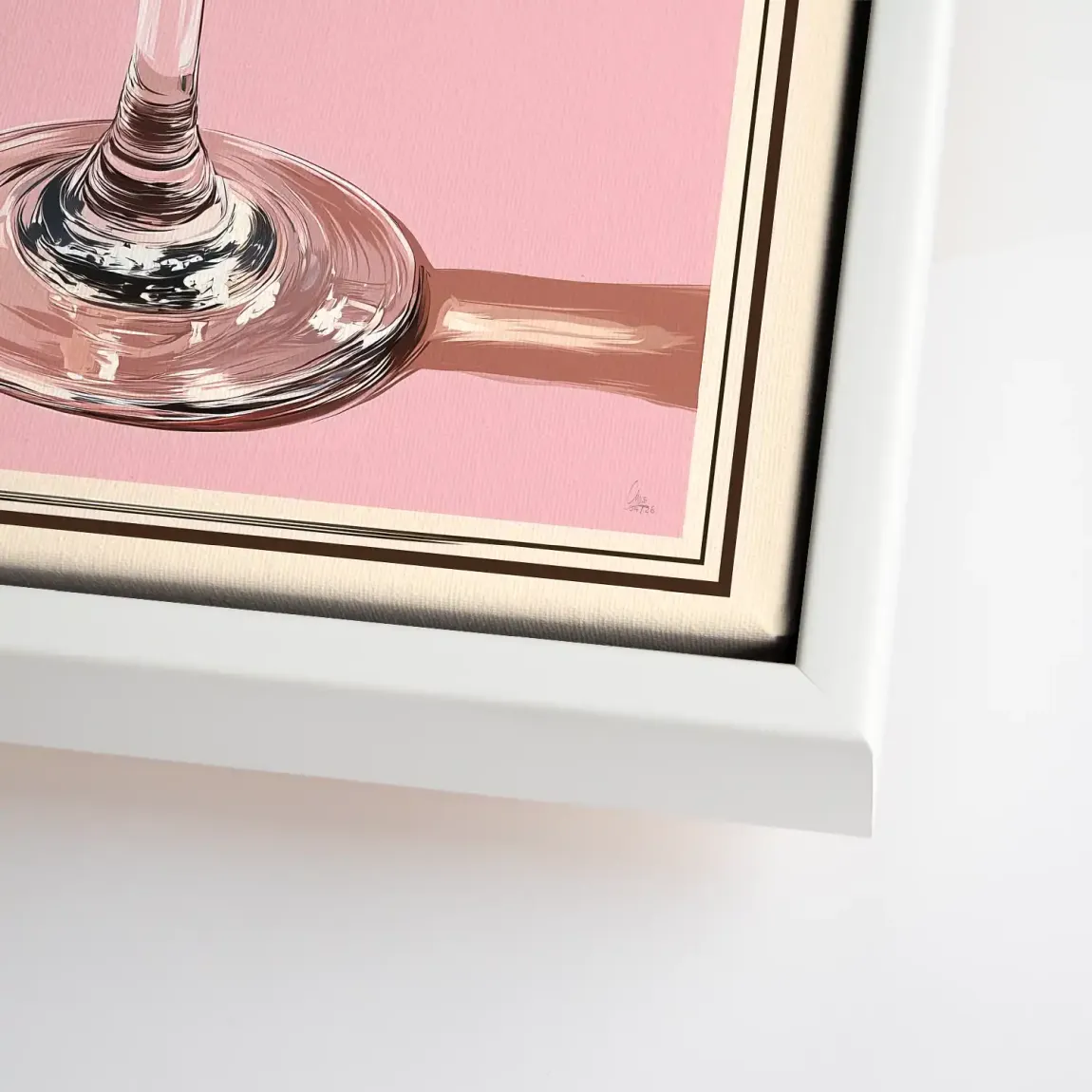 Martini Retro Art Leinwand Bild