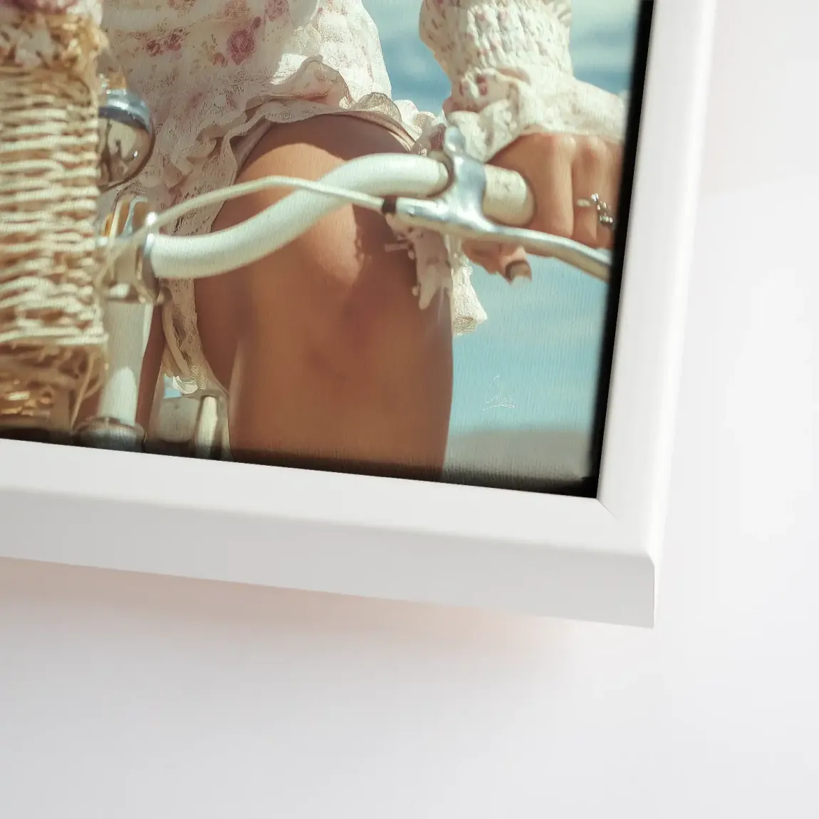 Blütenmädchen Leinwand Bild