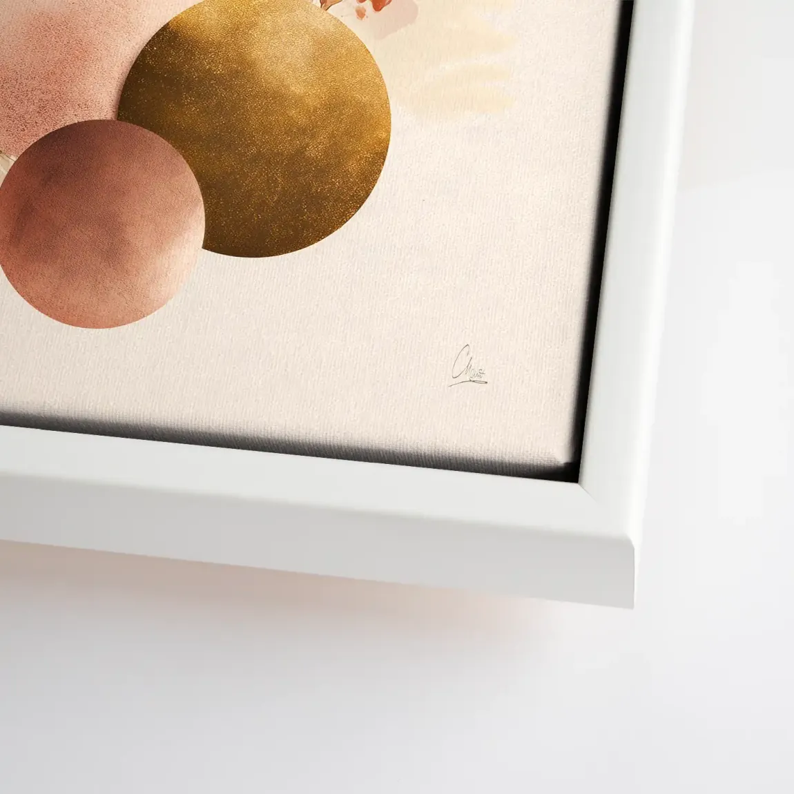 Golden Balance Leinwand Bild