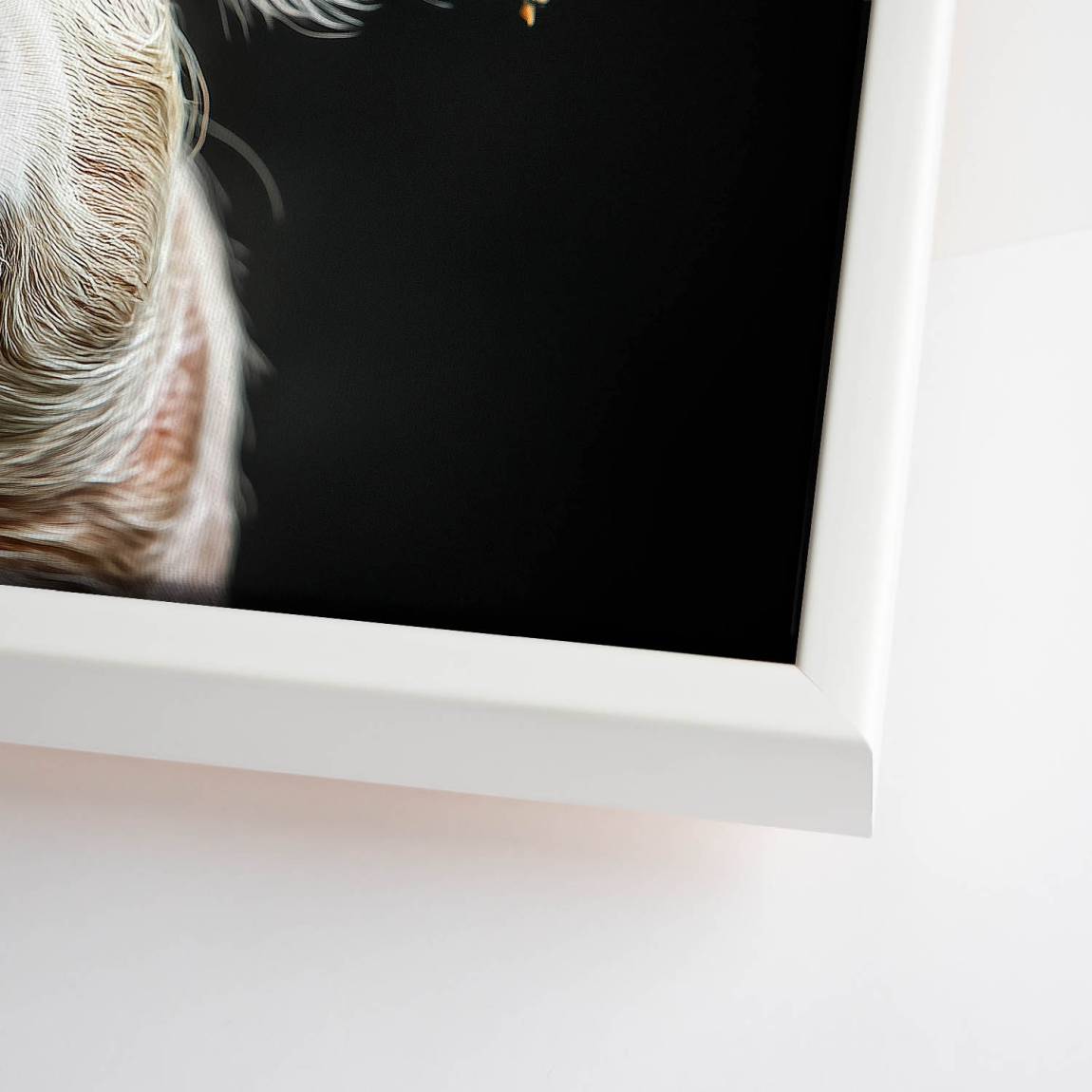 Blüten Schwein Leinwand Bild