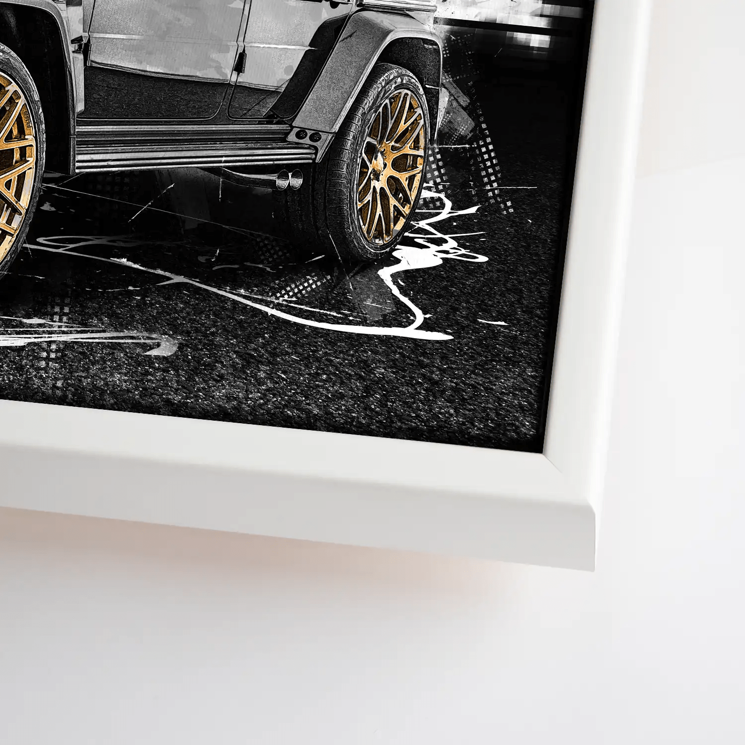 Mercedes G63 Abstrakt Style Leinwand Bild INGALERIE