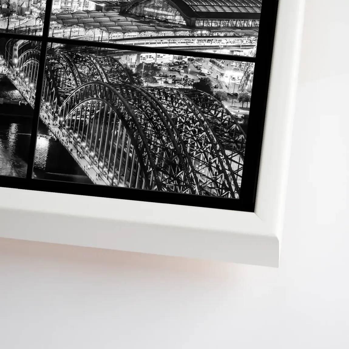 Köln Noir View Leinwand Bild