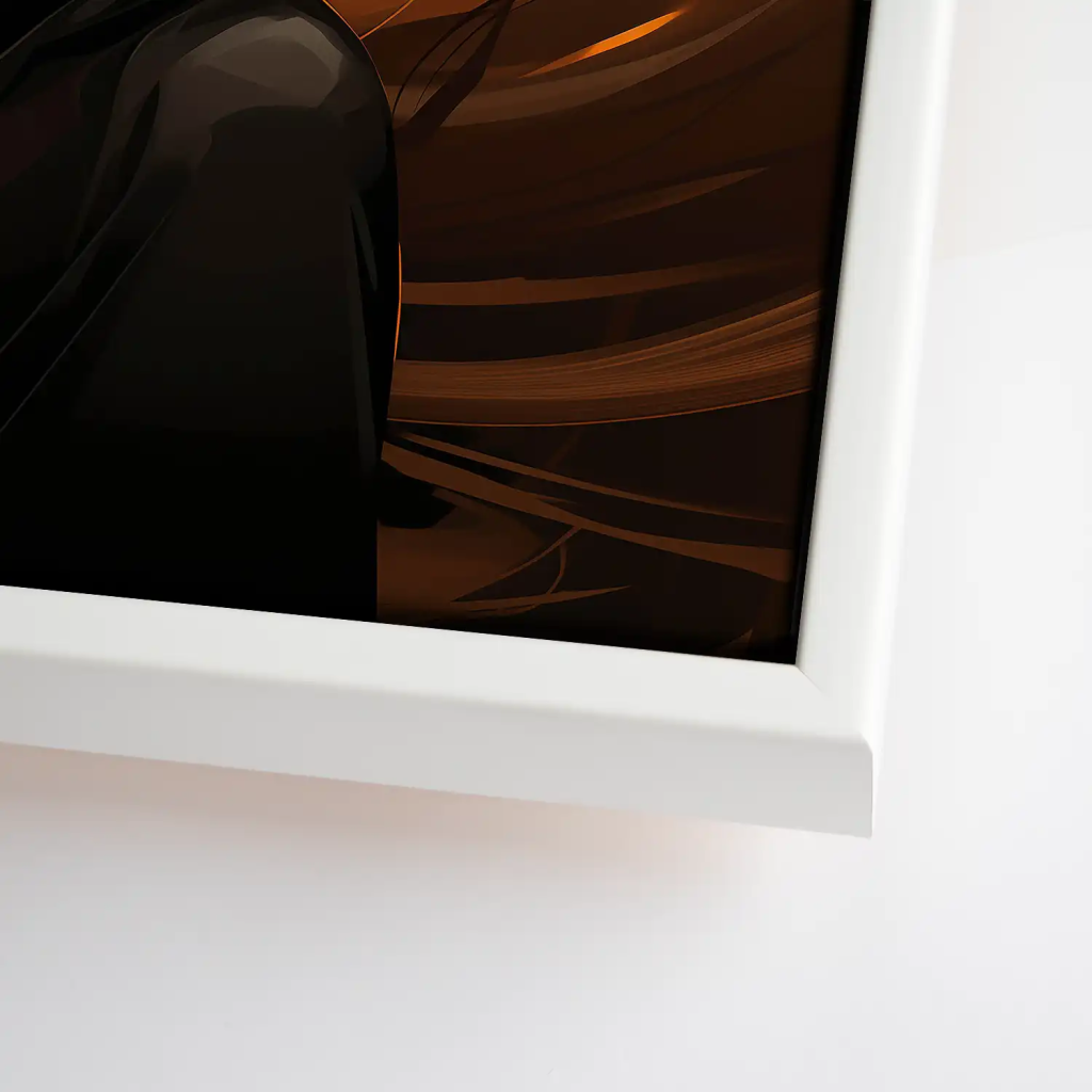 Frau modern mit Hut Leinwand Bild INGALERIE