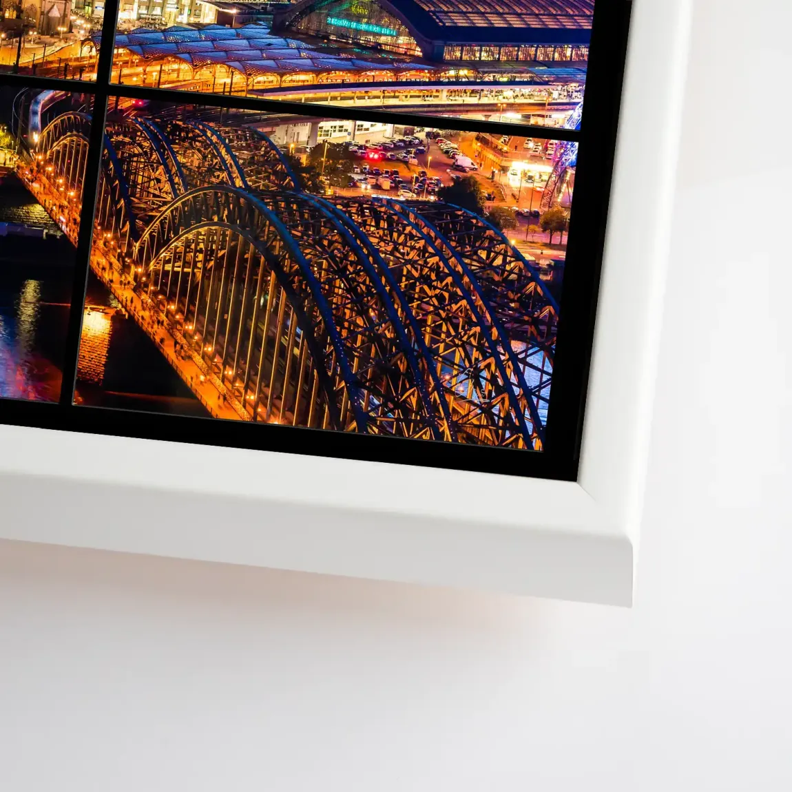 Köln Skyline View Leinwand Bild