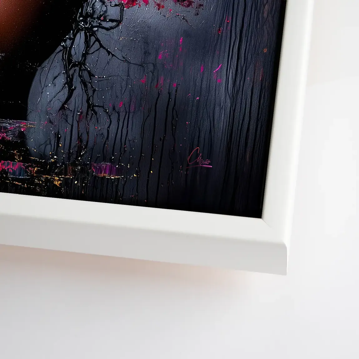 Magie aus Farbe und Gold Leinwand Bild INGALERIE