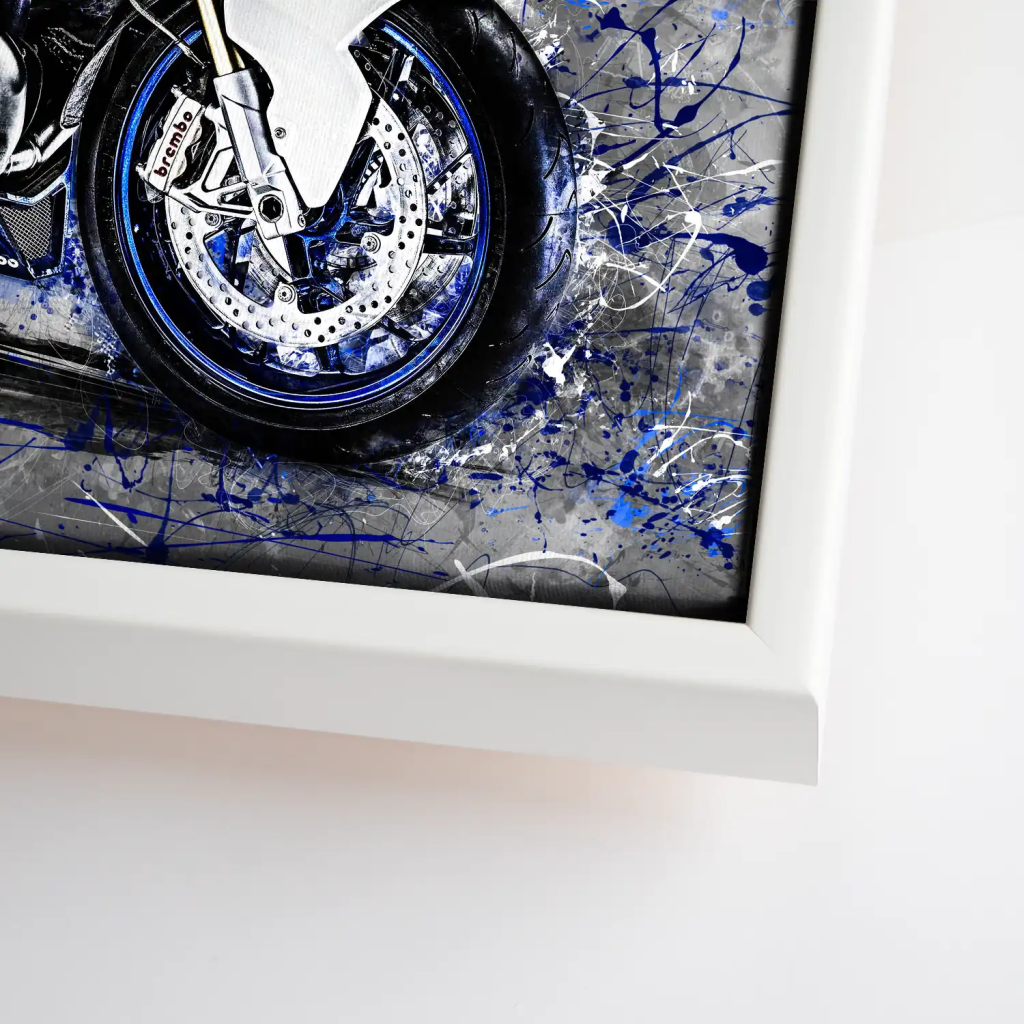 BMW HP2 Abstrakt Style Leinwand Bild INGALERIE