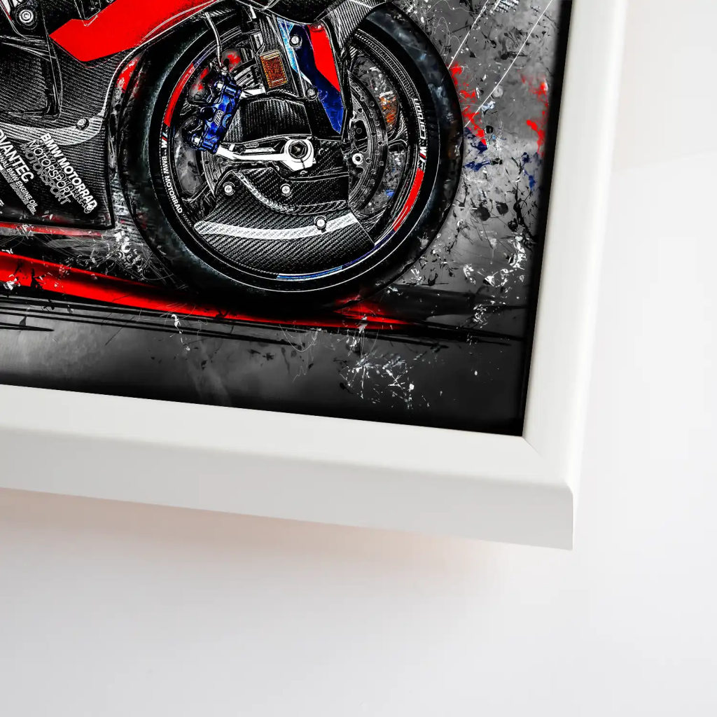 BMW M1000RR Black Leinwand Bild INGALERIE
