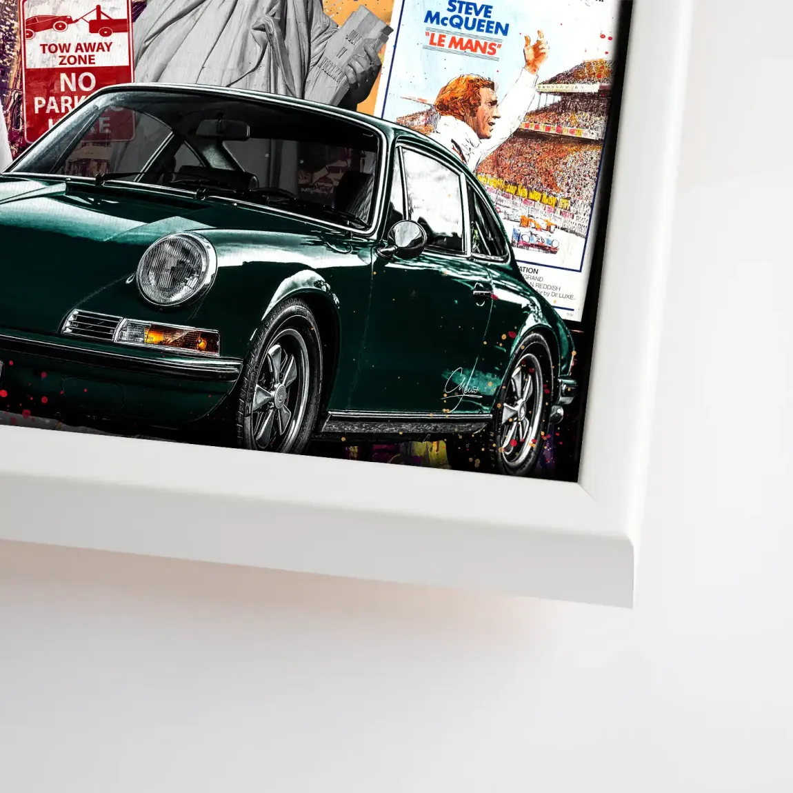 American Legend Steve McQueen Leinwand Bild
